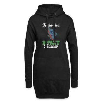 Enseignante de maternelle Éducatrice de centre de garde - Sweat-shirt à capuche long Femme - noir - Devant