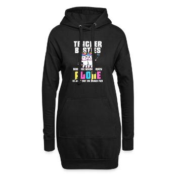 Les meilleurs amis des enseignants parce qu’ils deviennent fous - Sweat-shirt à capuche long Femme - noir - Devant