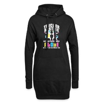Les meilleurs amis des enseignants parce qu’ils deviennent fous - Sweat-shirt à capuche long Femme - noir - Devant