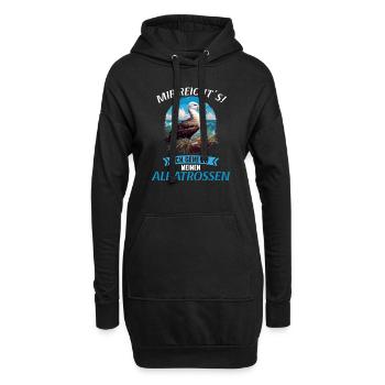 Albatross Albatrosse Albatros - Hoodie-Kleid - Schwarz - Vorne