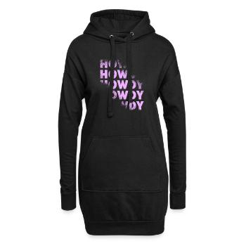 Western Country Texas Cowboyhut - Hoodie-Kleid - Schwarz - Vorne