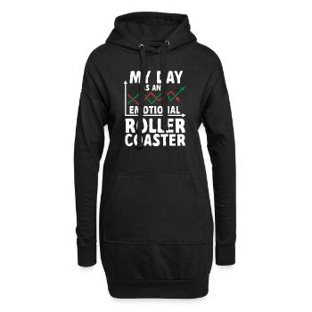 Trading Crypto Stock Market Investor Day Trader - Sweat-shirt à capuche long Femme - noir - Devant