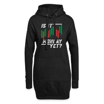 Trading Crypto Stock Market Investor Day Trader - Sweat-shirt à capuche long Femme - noir - Devant