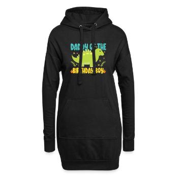 Dad Dinosaur Family Matching Birthday Party - Hoodie-Kleid - Schwarz - Vorne