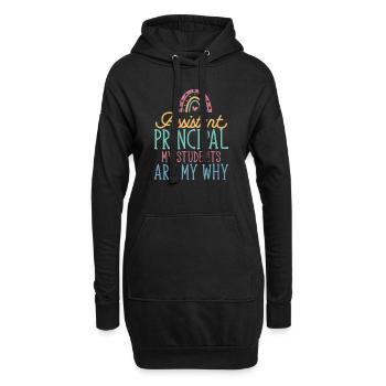 Stellvertretende Schulleiterin - Hoodie-Kleid - Schwarz - Vorne