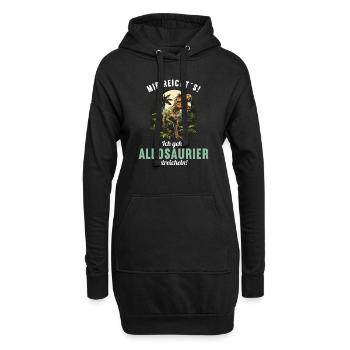 Allosaurier Allosaurus - Hoodie-Kleid - Schwarz - Vorne