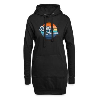 Arschloch-Flüsterer - Hoodie-Kleid - Schwarz - Vorne