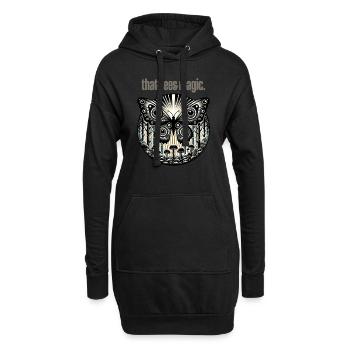 Enchanted Eyes Butterfly - Hoodie-Kleid - Schwarz - Vorne