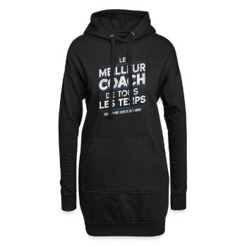 Bester Sporttrainer Geschenk Humor Coach - Hoodie-Kleid - Schwarz - Vorne