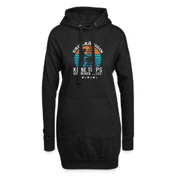 GRILLKÖNIGIN Die Herrin der Grills - Hoodie-Kleid - Schwarz - Vorne