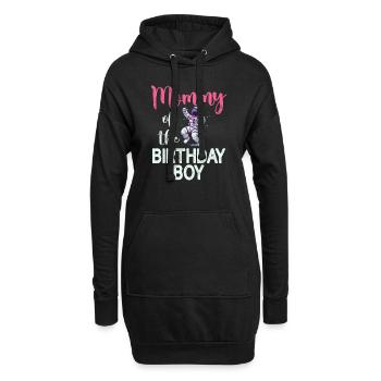 Astronautes de l’espace de la mère de la fille d’anniversaire - Sweat-shirt à capuche long Femme - noir - Devant