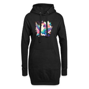Hummingbird Kolibris Kolibri - Hoodie-Kleid - Schwarz - Vorne