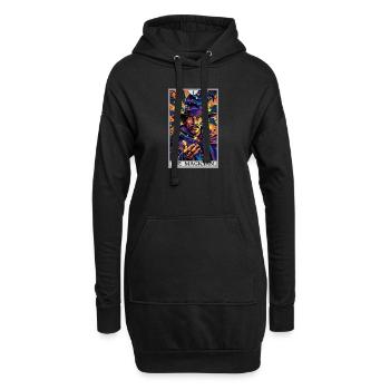 Tarotkarte The Magician Der Magier - Hoodie-Kleid - Schwarz - Vorne
