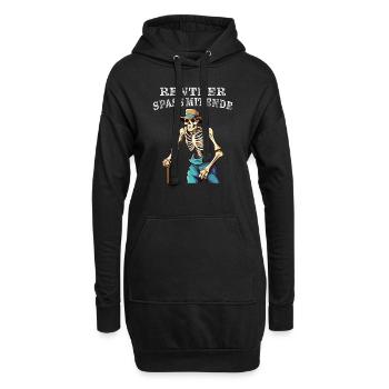 RENTNER SPASS MIT ENDE - Hoodie-Kleid - Schwarz - Vorne