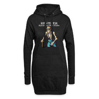 RETRAITÉS : S’amuser avant la fin - Sweat-shirt à capuche long Femme - noir - Devant