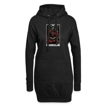Tarotkarten Tarotkarte The Devil Der Teufel - Hoodie-Kleid - Schwarz - Vorne