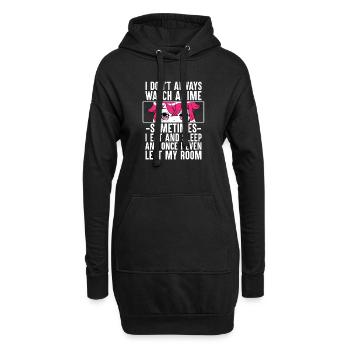 Anime Cosplay Kawaii Japon Anime - Sweat-shirt à capuche long Femme - noir - Devant