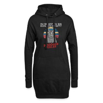 Vous pensez que je suis petite, douce et gentille ? Amusement - Sweat-shirt à capuche long Femme - noir - Devant