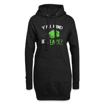 Furz Furzen Pupsen - Hoodie-Kleid - Schwarz - Vorne