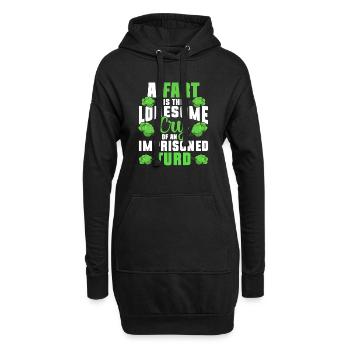 Furz Furzen Pupsen - Hoodie-Kleid - Schwarz - Vorne