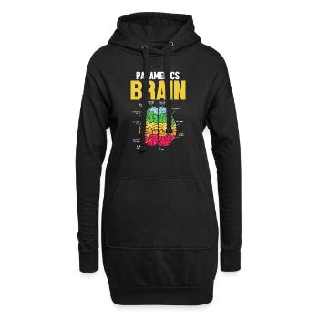 Ambulanciers paramédicaux Cerveau Drôle Médical EMS EMT - Sweat-shirt à capuche long Femme - noir - Devant