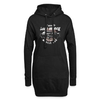 J’ai besoin d’économiser de l’argent Oh, regardez une autre muscle car - Sweat-shirt à capuche long Femme - noir - Devant