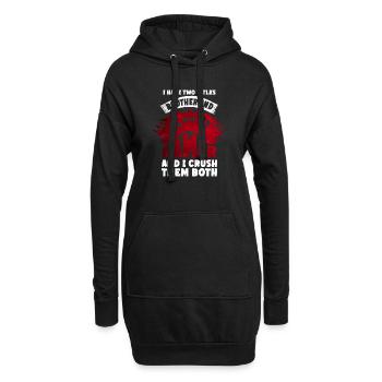 Videospiele Gaming Boys Bruder Teen - Hoodie-Kleid - Schwarz - Vorne