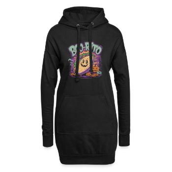 Boo-Rito Halloween Burrito Cute Ghost Pumpkin - Hoodie-Kleid - Schwarz - Vorne