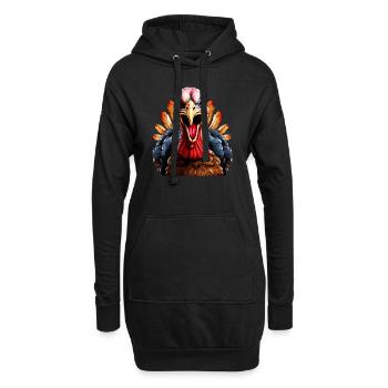 TRUTHAHN - Hoodie-Kleid - Schwarz - Vorne
