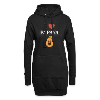 Papaya - Hoodie-Kleid - Schwarz - Vorne