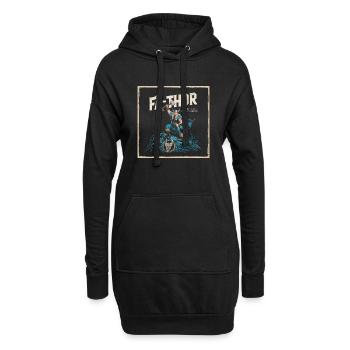 FA-THOR Comme un papa juste bien plus puissant Viking - Sweat-shirt à capuche long Femme - noir - Devant