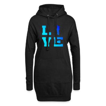 Bloc Bloc Grimpeur Bloc Escalade de bloc - Sweat-shirt à capuche long Femme - noir - Devant