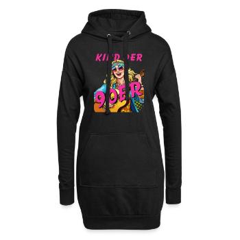 FEMME ENFANT DES ANNÉES 90 - Sweat-shirt à capuche long Femme - noir - Devant