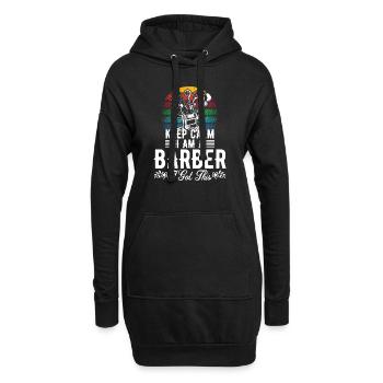 Coiffeur Cutter - Sweat-shirt à capuche long Femme - noir - Devant