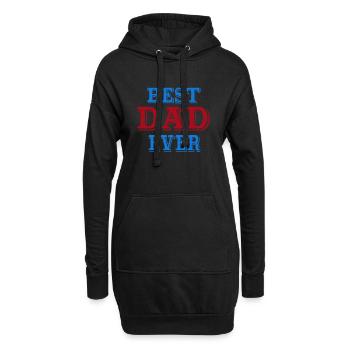 Best Dad Ever Fathers Day Gift - Hoodie-Kleid - Schwarz - Vorne
