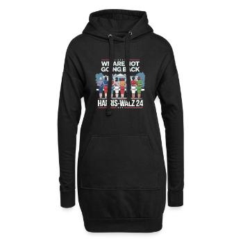 Nous ne reviendrons pas en arrière Harris-Walz 2024 Politique - Sweat-shirt à capuche long Femme - noir - Devant