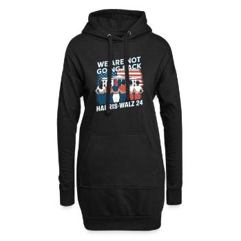 Nous ne reviendrons pas en arrière Harris-Walz 2024 Politique - Sweat-shirt à capuche long Femme - noir - Devant