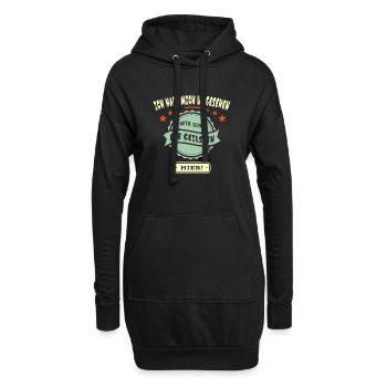 Wir sind die Geilsten hier - Hoodie-Kleid - Schwarz - Vorne