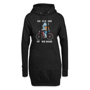 VÉLO PAS DE PITIÉ POUR LE VEAU - Sweat-shirt à capuche long Femme - noir - Devant