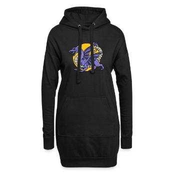 Fantasy RPG Dragon Magic Dungeon - Hoodie-Kleid - Schwarz - Vorne