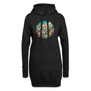 Ocelots Ocelot - Sweat-shirt à capuche long Femme - noir - Devant