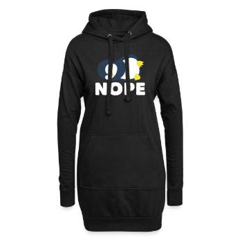 Nö Winter Arktischer Seevogel Pinguin - Hoodie-Kleid - Schwarz - Vorne