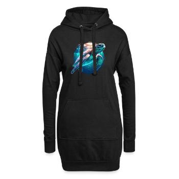 Sea Turtle Meeresschildkröten Meeresschildkröte - Hoodie-Kleid - Schwarz - Vorne