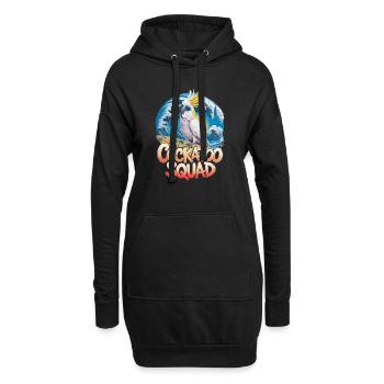 Cockatoo Squad Surfen Sonne Abenteuer - Hoodie-Kleid - Schwarz - Vorne