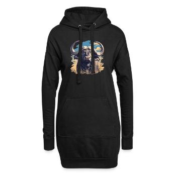 Buffalos Buffalo Büffel - Hoodie-Kleid - Schwarz - Vorne