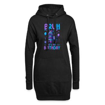 Lama Pinata Süße Alpaka -Tiergeburtstagsfiesta - Hoodie-Kleid - Schwarz - Vorne