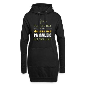 So sieht ein großartiger Sanitäter aus - Hoodie-Kleid - Schwarz - Vorne