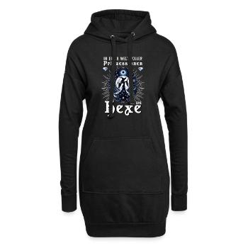 In einer Welt voller Prinzessinnen sei eine Hexe - Hoodie-Kleid - Schwarz - Vorne