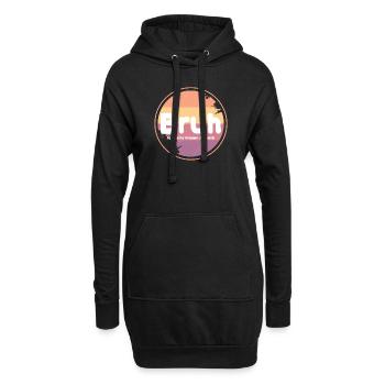 Bruh, früher bekannt als Mama - Hoodie-Kleid - Schwarz - Vorne