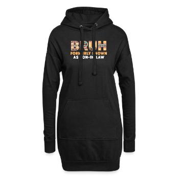 Retro Bruh Früher als Schwiegersohn bekannt - Hoodie-Kleid - Schwarz - Vorne
